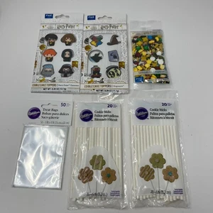 Harry Potter Tortenaufleger Hogwarts Streusel Plätzchen Sticks Leckerlibeutel Neu - Bild 1 von 7