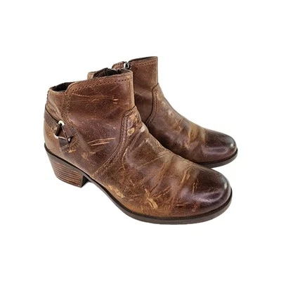 Teva Mujer Foxy Botines EE. UU. 8.5 Marrón Cremallera Botines  Foto 1 de 4