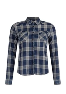 LTB Damen Bluse Hemd Blau Grau Kariert Gr. S Top Zustand! - Bild 1 von 3
