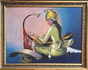 Mid to late 20th C Oil Oriental Lady British or Asian Artist ? - Tretchikoff era - Picture 1 of 17