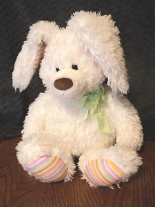 Peluche Gund Hoppy Days Hoppin 320019 White Bunny Rabbit - Imagen 1 de 5