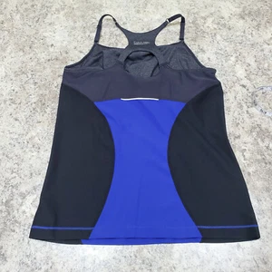 Calvin Klein Shirt Womens XS Halter Tank Blue Yoga Sport Gym Running Ladie Black - Picture 1 of 5