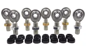 ECONOMY 4 LINK KIT 5/8 X 3/4-16 HEIM JOINT WITH 5/8 ALUMINUM CONE SPACERS HEIMS - Picture 1 of 6