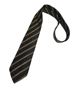 LUIGI BORRELLI XL Gray Striped Cashmere Blend LUXURY Tie HANDMADE ITALY - Picture 1 of 4