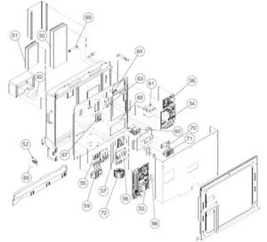 FUJITSU K9709921029 aka 9709921029 POWER FILTER SECONDARY PCB VII - Picture 1 of 3