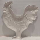 Rooster White Serving Plate/Decor Piece