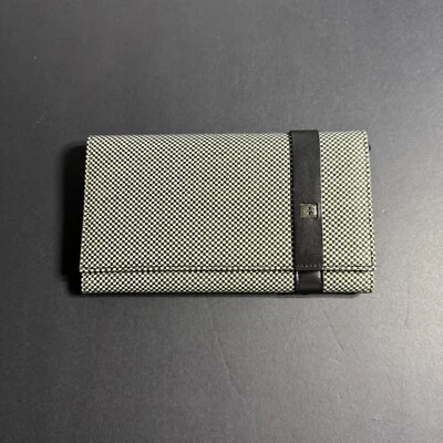 Cartera italiana para mujer BALLY con ribete de cuero negro Foto 1 de 4