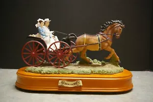 1999 GONE WITH THE WIND RHETT & SCARLETT HORSE CARRIAGE SAN FRANSISCO MUSIC BOX - Picture 1 of 12