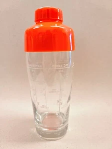 Per Alimenti Glass Cocktail Shaker Mixer w/Recipes & Lid 1966 Vintage 8.5" Italy - Picture 1 of 10
