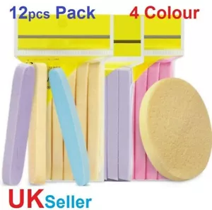 12x Pack Facial Cleansing Make-up Compressed Cellulose Skin Friendly Sponge - Picture 1 of 10