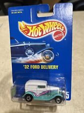 ’32 Ford Delivery White Hot Wheels Blue Card 135 1991 Teal Fenders Chrome 7 SP