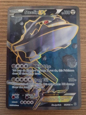Pokémon Steelix EX 2016 arte completo raro holograma 108/114 - XY Steam Siege - casi nuevo Foto 1 de 2