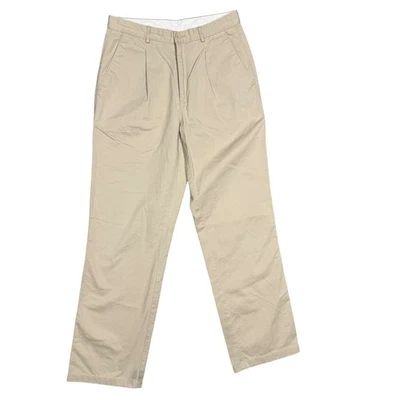 Pantalones chinos vintage Balenciaga de algodón beige plisados para hombre 30x31 Foto 1 de 4