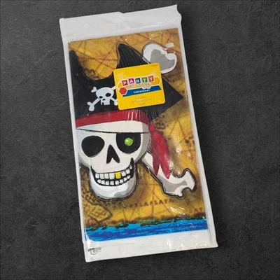 Mantel Pirate Skeleton 2008 de colección de Target Party Like Crazy nuevo de Lote Antiguo 54x84 Foto 1 de 3