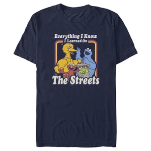 Men's Sesame Street Everything I Know I Learned on the Streets T-Shirt, Size L - Picture 1 of 4