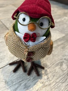 Featherly Friends Fabric Bird Quincy Spritz Target Christmas NWOT Glasses - Picture 1 of 4