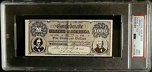 1962 TOPPS CIVIL WAR NEWS ~ CURRENCY $1000 ~ GRADED PSA 9 o/c MINT - Picture 1 of 2
