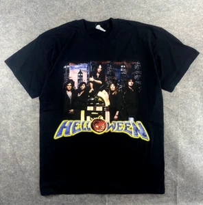 Vintage Helloween Shirt Herren Large Schwarz Helloween Band Tee Original T Screen Sterne - Bild 1 von 8