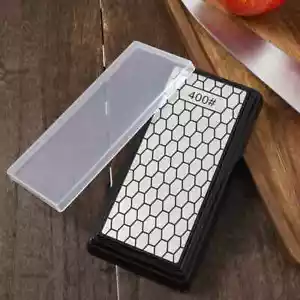 400&1000 Grit Diamond Knife Sharpener Sharpening Stone Whetstone Double-Sided - Picture 1 of 6