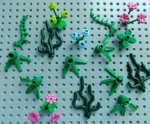 30 Pieces LEGO FOLIAGE PARTS Tree Bush Plant Flowers Bush - Picture 1 of 3