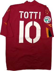 maglia calcio vintage AS Roma Totti 2004 2005 Diadora MAZDA M - Foto 1 di 11