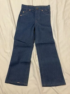 Vintage LITTLE LEVIS Saddleman Boot Jeans Boys 216-0815 ORANGE TAB -NEW- Size 6 - Picture 1 of 9