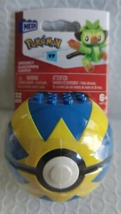Mega Construx Pokemon Series 17 Grookey Figure Building Set with Quick Poke Ball - Picture 1 of 5