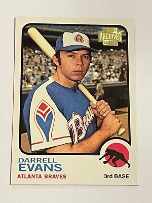 2002 Topps Archives Baseball #43 - Darrell Evans - Atlanta Braves - Image 1 of 2