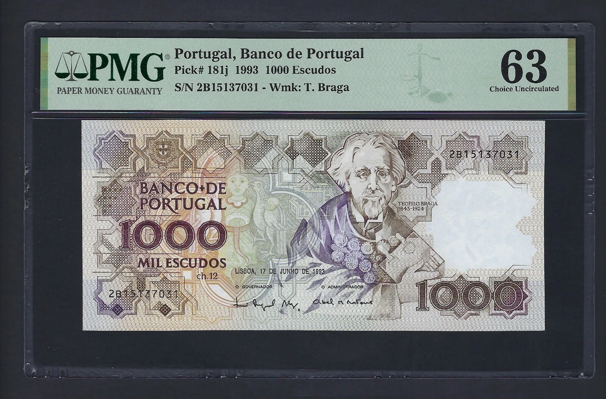 Portugal 1000 Escudos In Portuguese Paper Money for sale | eBay