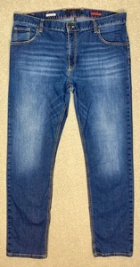 Alberto Jeans Herren Größe 38x32 Steinblau Modern Fit Luxus T400 Denim - Bild 1 von 16