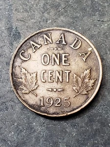 Moneta da un centesimo canadese 1925 Canada ****data chiave**** #29 - Foto 1 di 2