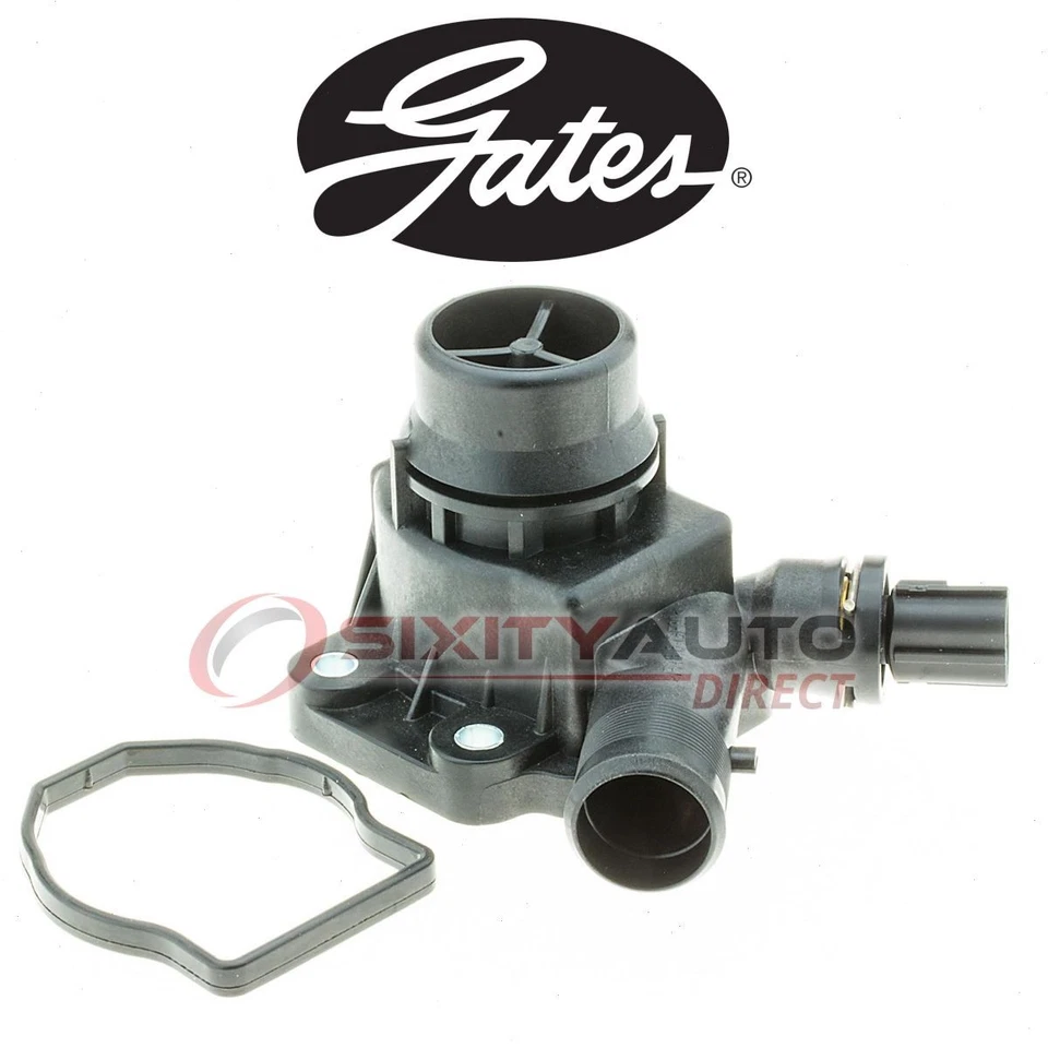 Gates Coolant Thermostat for 2008-2015 Volvo XC70 3.2L 3.0L L6 - Antifreeze ic - Изображение 1 из 4