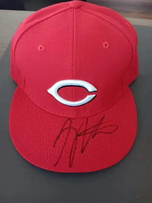 Joey Votto Signed Baseball Cap Cincinnati Reds All Star Hat 7 1/2 AUTOGRAPH - Image 1 of 4
