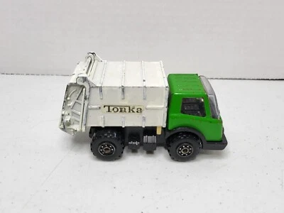 Vintage Tonka Garbage Truck Green Die Cast 4" - Image 1 of 4
