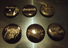 BLACK METAL PINS / BUTTONS emperor, satanic warmaster, gorgoroth, wolves in the,