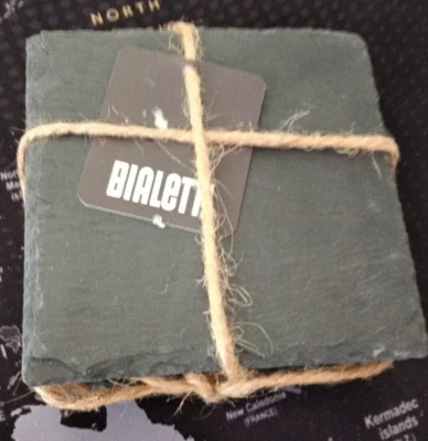 Set 4 sottobicchieri in ardesia - Bialetti - Immagine 1 di 4