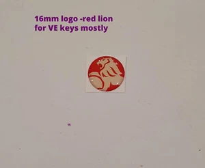 LOGO BADGE 16MM RED FOR HOLDEN CAR KEYS HOLDEN VE KEY LOGO RED - Bild 1 von 2