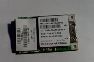 HP COMPAQ G6000 F500 6715s C700 G7000 Laptop WIFI Wireless Card 441090-002 - Picture 1 of 1