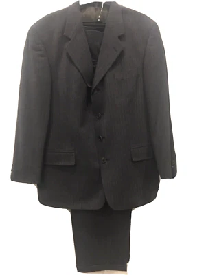 Perry Ellis 男式修身细条纹 2 件大号 — 第 1/4 张图片