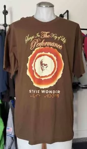 Stevie Wonder Songs In The Key Of Life 2014 Tour T-Shirt, Brown, Size: XL - Picture 1 of 3