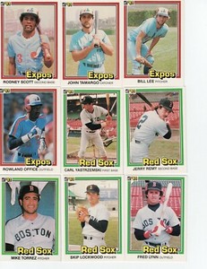 1981 DONRUSS Baseball Complete Your Set 1-250