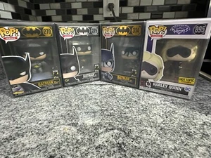 Funko POP! BATMAN - LOTE HARLEY QUINN - con fundas - 3 x Batman, 1 x Harley Quinn - Imagen 1 de 24