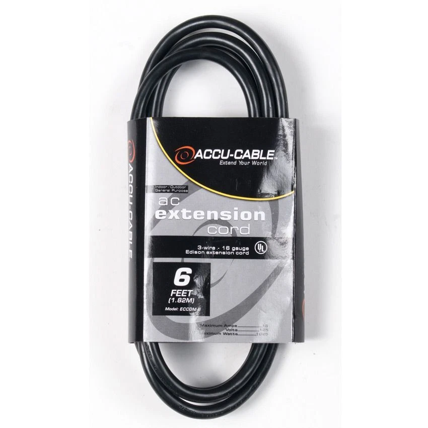 Cable Accu ECCOM-6 6' IEC hembra a macho Foto 1 de 2