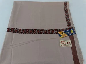 NEW FINE PURE WOOL BLEND SARI SHAWL KASHMIRI INDIA - 36" x 78" - Picture 1 of 7