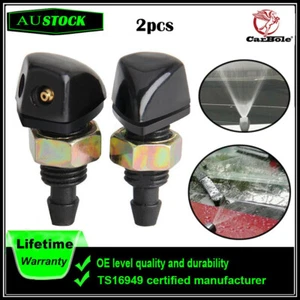 2Pcs Car Front Windscreen Washer Wiper Nozzle Spray Jet For Toyota Land Cruiser - Picture 1 of 10
