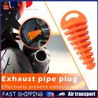 Motorcycle Exhaust Pipe Air-bleeder Plug Muffler Wash Plug Small (Orange) FR