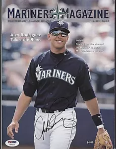 Alex Rodriguez Signed Seattle Mariners Magazine PSA/DNA Y94214 - Picture 1 of 1