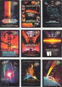 SKYBOX Star Trek Cinema 2000 Movie Posters Trading card complete set 9 - Picture 1 of 1