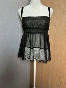 Camiseta sin mangas Free People negra Take It Away nueva sin etiquetas, talla pequeña - Imagen 1 de 8