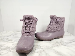 Stivali NUOVI Sperry acqua salata sherpa lavanda, misura 8,5 - Foto 1 di 10
